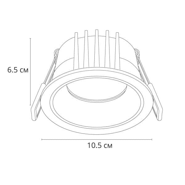 Точечный встраиваемый светильник Arte Lamp CHESS A3314PL-1WH — изображение 4