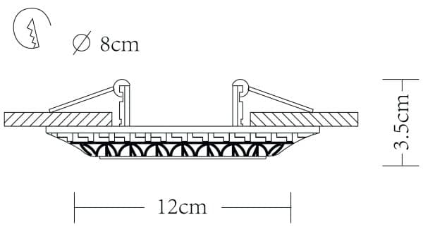 Точечный встраиваемый светильник Arte Lamp CRATERE A5073PL-1WH — изображение 5