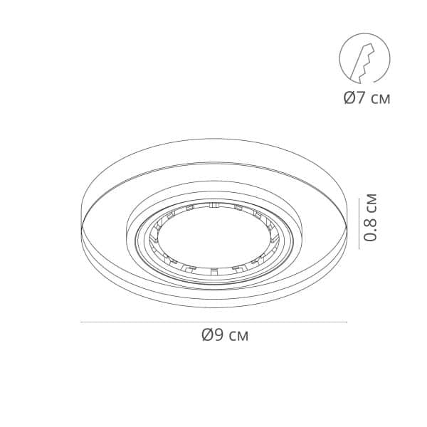 Точечный встраиваемый светильник Arte Lamp CURSA A2166PL-1BK — изображение 4