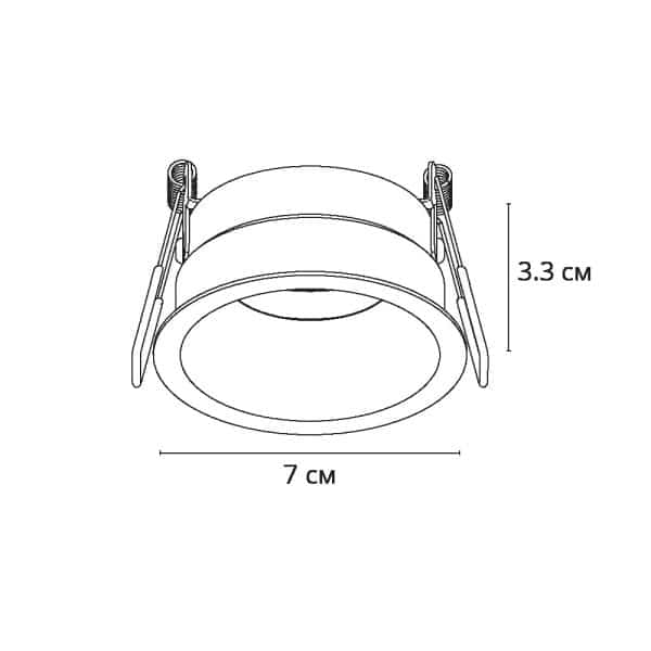 Точечный встраиваемый светильник Arte Lamp DUCRE A8093PL-1WH — изображение 4