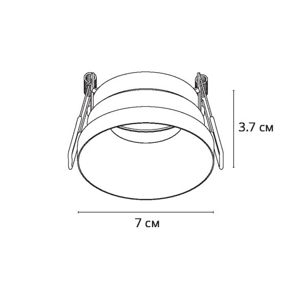 Точечный встраиваемый светильник Arte Lamp DUCRE A8094PL-1BK — изображение 4