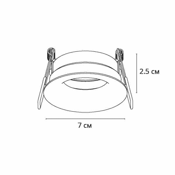 Точечный встраиваемый светильник Arte Lamp DUCRE A8095PL-1BK — изображение 5