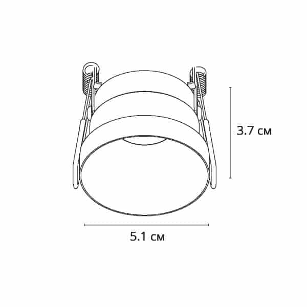 Точечный встраиваемый светильник Arte Lamp DUCRE MINI A7094PL-1BK — изображение 4