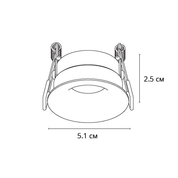 Точечный встраиваемый светильник Arte Lamp DUCRE MINI A7095PL-1BK — изображение 5