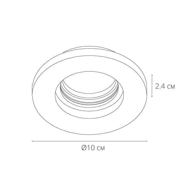 Точечный встраиваемый светильник Arte Lamp INVISIBLE A9210PL-1WH — изображение 3