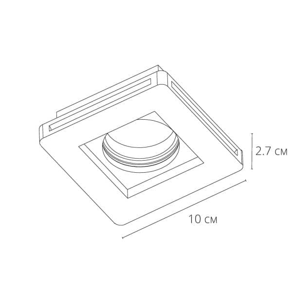 Точечный встраиваемый светильник Arte Lamp INVISIBLE A9214PL-1WH — изображение 5