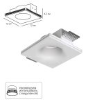 Точечный встраиваемый светильник Arte Lamp INVISIBLE A9283PL-1WH