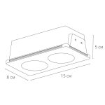 Точечный встраиваемый светильник Arte Lamp INVISIBLE A9286PL-2WH — изображение 2