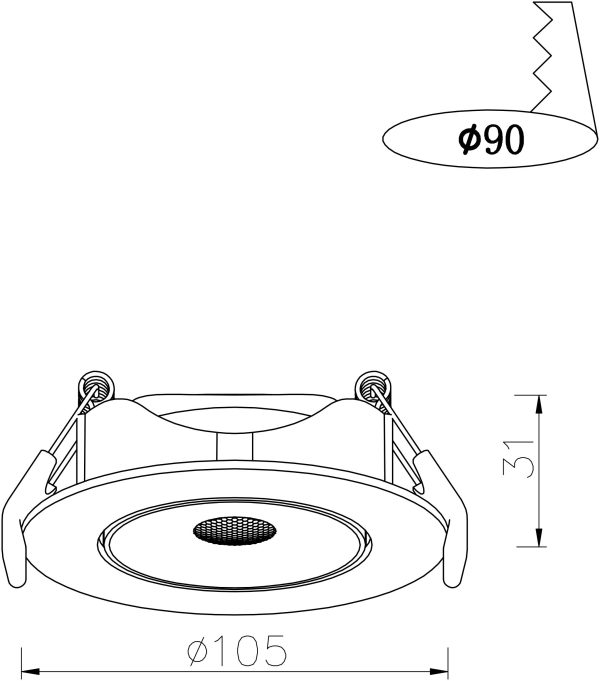 Точечный встраиваемый светильник Arte Lamp KAUS A4762PL-1WH — изображение 5