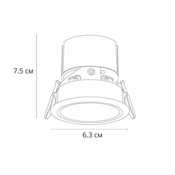 Точечный встраиваемый светильник Arte Lamp SCROLL A3311PL-1WH — изображение 5