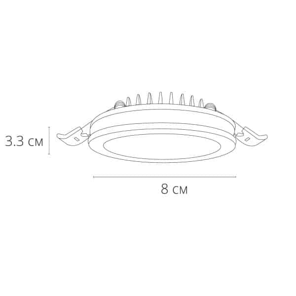 Точечный встраиваемый светильник Arte Lamp TABIT A8430PL-1WH — изображение 5