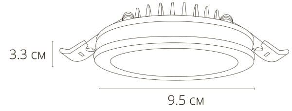 Точечный встраиваемый светильник Arte Lamp TABIT A8431PL-1WH — изображение 5