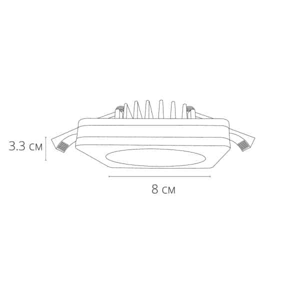 Точечный встраиваемый светильник Arte Lamp TABIT A8432PL-1BK — изображение 5