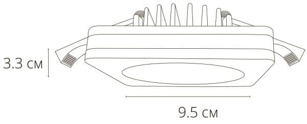 Точечный встраиваемый светильник Arte Lamp TABIT A8433PL-1WH — изображение 5