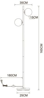 Торшер Arte Lamp ALCOR A2224PN-2BK — изображение 4
