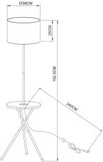 Торшер Arte Lamp COMBO A2070PN-1BK — изображение 5