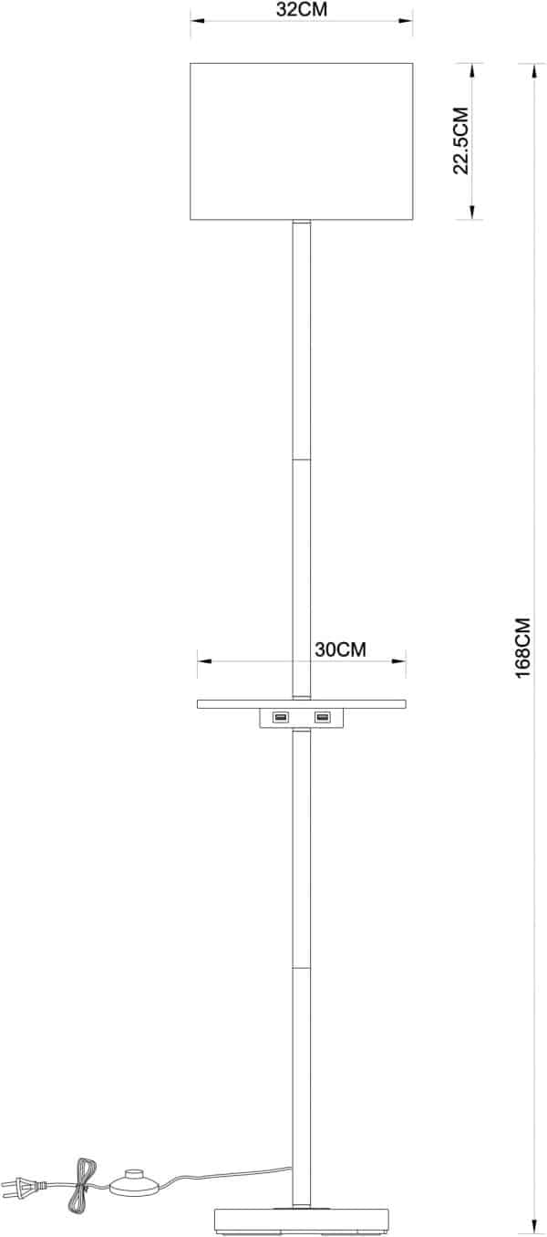 Торшер Arte Lamp COMBO A4056PN-1WH — изображение 5