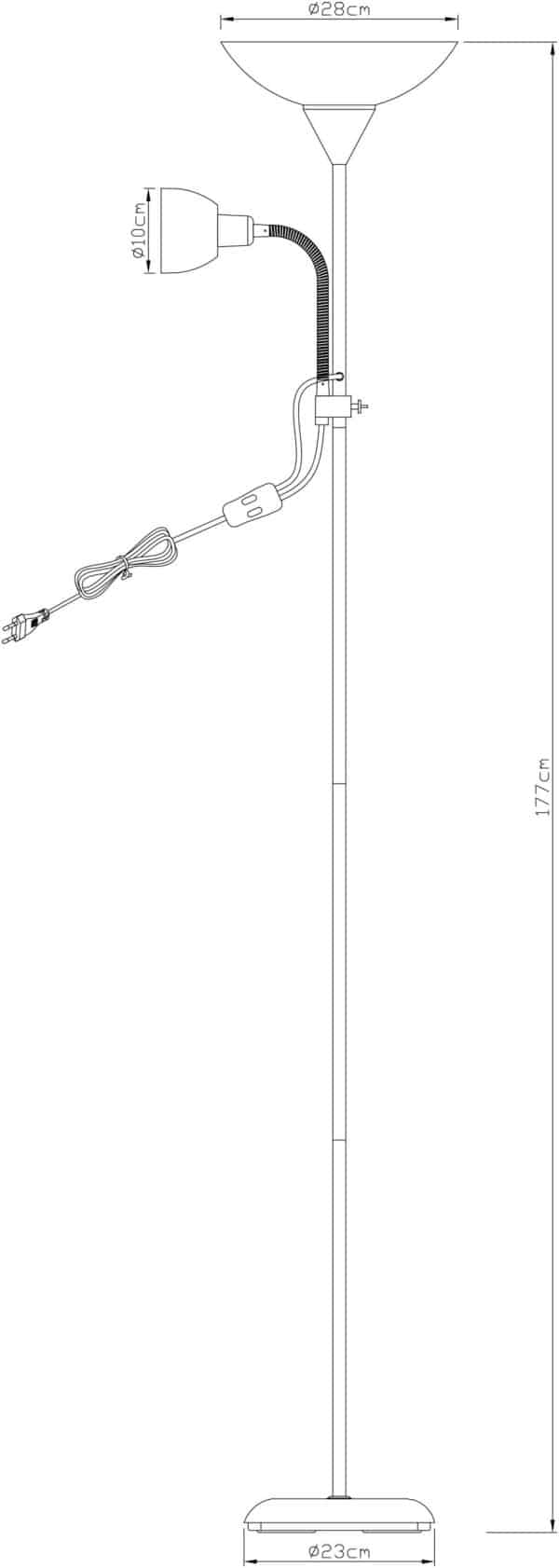 Торшер Arte Lamp DUETTO A9569PN-2AB — изображение 4