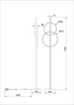 Торшер Arte Lamp FLUIDO A3913PN-24BK — изображение 3