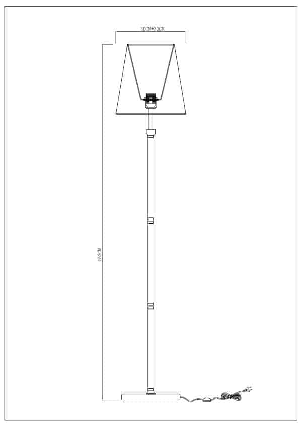 Торшер Arte Lamp KENSINGTON A4098PN-1CC — изображение 2
