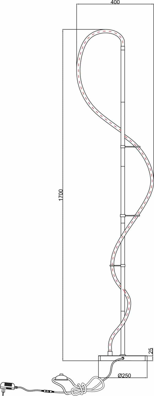 Торшер Arte Lamp KLIMT A2850PN-35BK — изображение 3