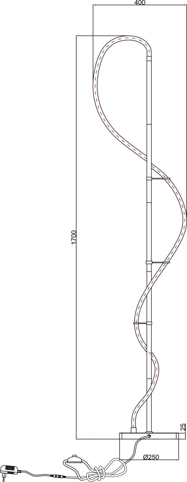 Торшер Arte Lamp KLIMT A2850PN-35PB — изображение 2