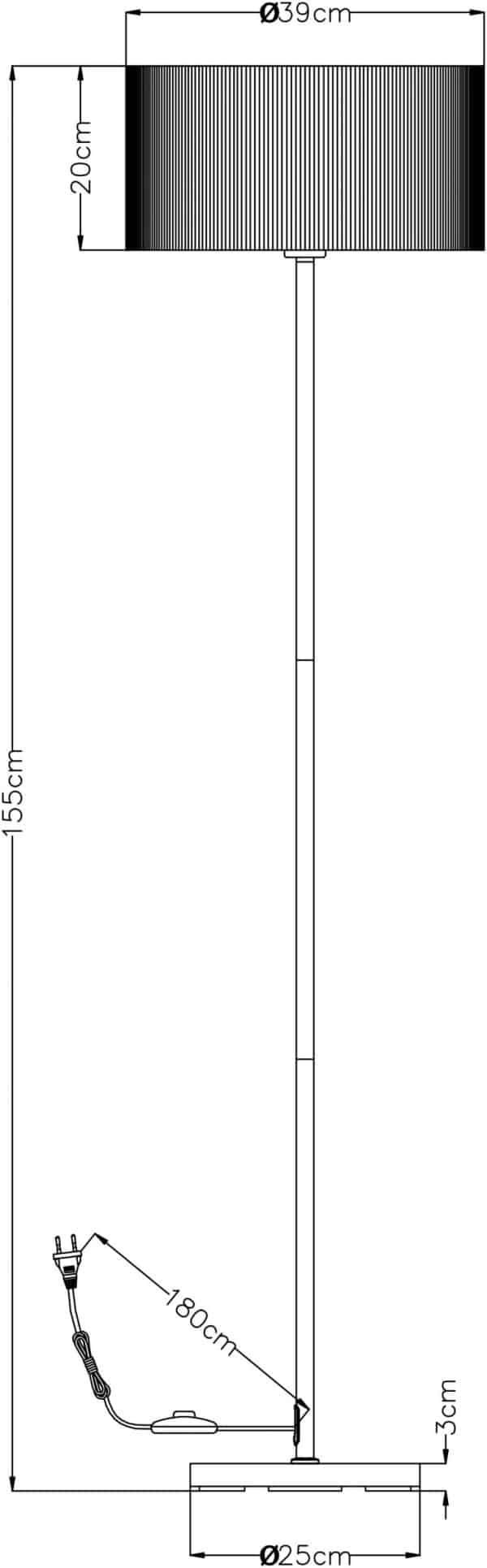 Торшер Arte Lamp MALLORCA A1021PN-1SS — изображение 4