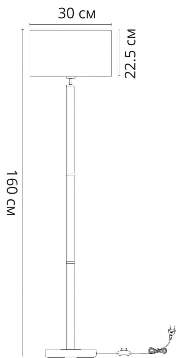 Торшер Arte Lamp ROBERT A5029PN-1SS — изображение 5