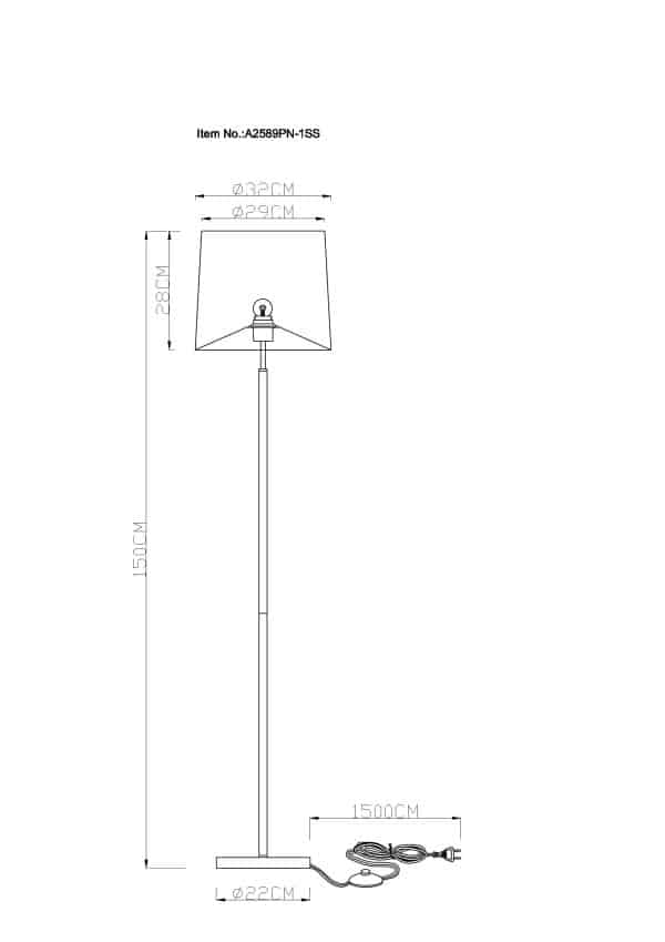 Торшер Arte Lamp RODOS A2589PN-1SS — изображение 4