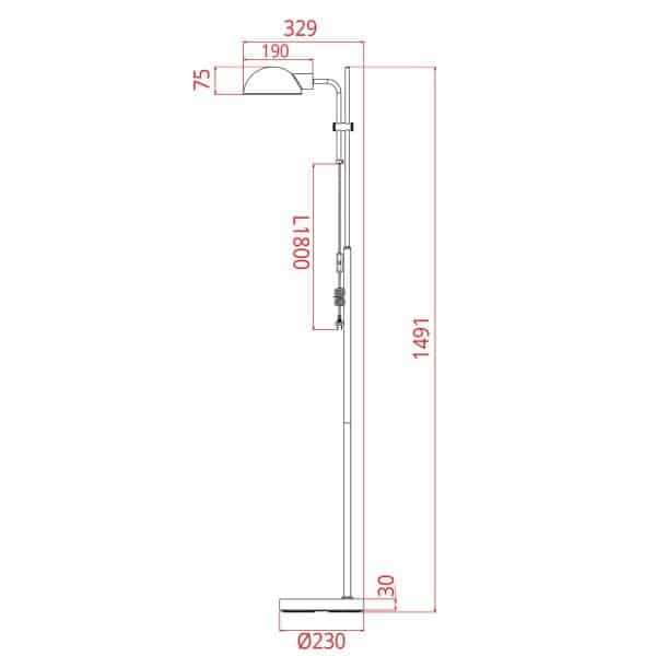 Торшер Arte Lamp ZETTA A7055PN-1BK — изображение 5