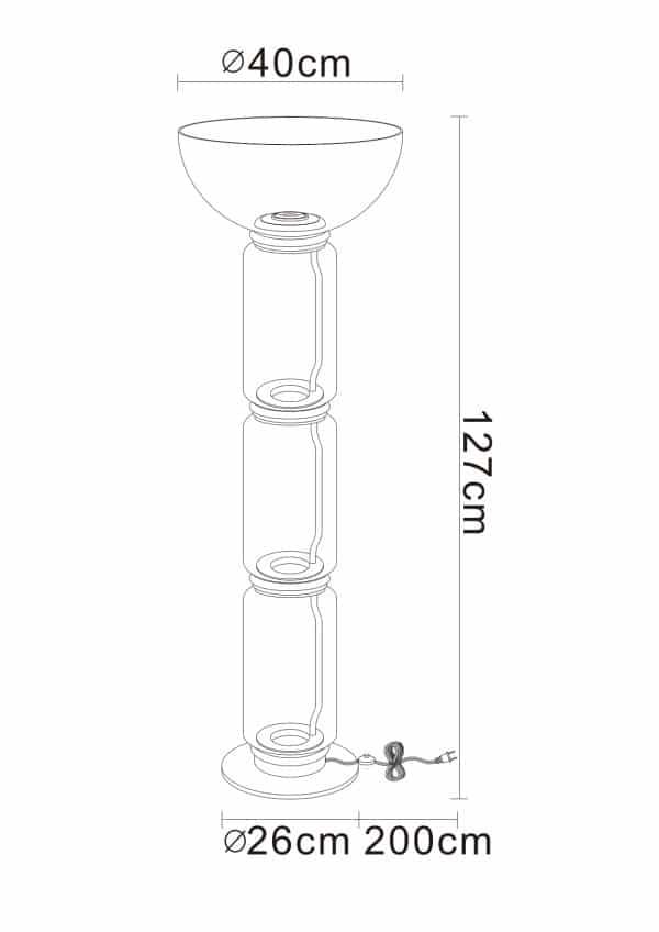 Торшер Divinare TRUMPET 1242/06 PN-30 — изображение 4