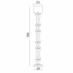 Торшер Divinare VOLTURN 1243/17 PN-45 — изображение 2