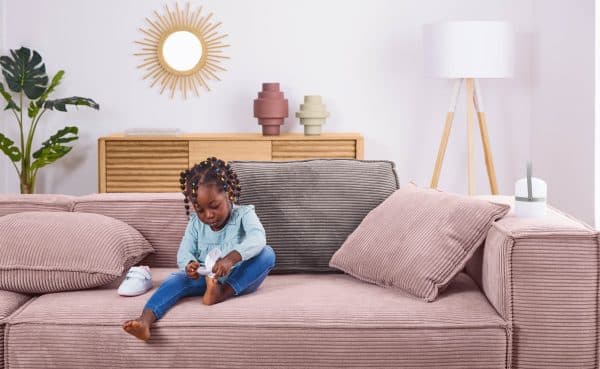 Торшер Uzagi белый и дерево — изображение 3