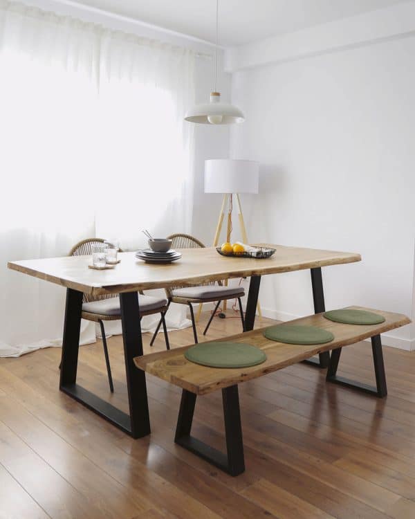 Торшер Uzagi белый и дерево — изображение 4