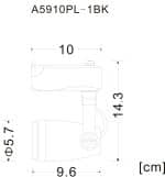 Трековый светильник Arte Lamp PICCOLO A5910PL-1BK — изображение 4