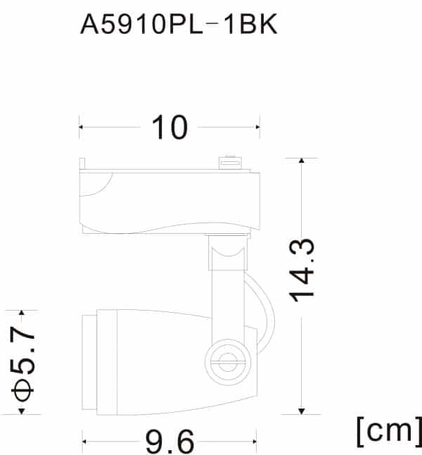 Трековый светильник Arte Lamp PICCOLO A5910PL-1BK — изображение 4
