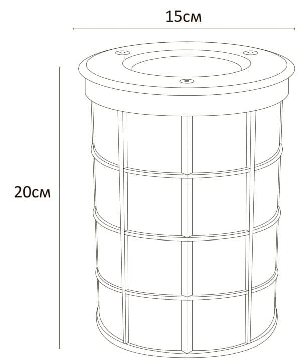 Тротуарный светильник Arte Lamp PIAZZA A6014IN-1SS — изображение 2