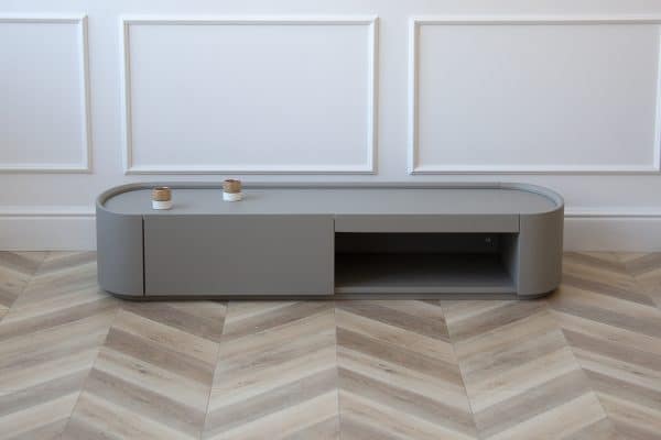 Тумба Lagom под ТВ 1 ящик 1 полка ширина 140 см (серый) — изображение 2