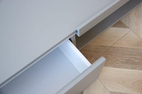 Тумба Lagom под ТВ 1 ящик 1 полка ширина 140 см (серый) — изображение 4