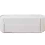 Тумба Lagom под ТВ 2 ящика ширина 140 см (белый)