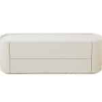 Тумба Lagom под ТВ 2 ящика ширина 140 см (молочный)