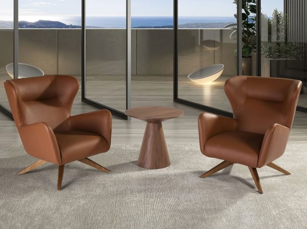 Угловой столик из орехового шпона ET652 /2043 — изображение 2