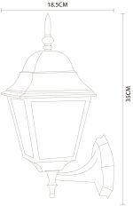Уличный настенный светильник Arte Lamp BREMEN A1011AL-1BK — изображение 2