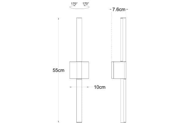 Уличный настенный светильник Arte lamp CALAMARO A5191AL-2BK — изображение 4