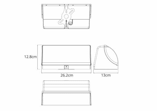 Уличный настенный светильник Arte Lamp FERRO A2920AL-1BK — изображение 4