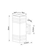 Уличный настенный светильник Arte lamp HEATHER A4413AL-2BK — изображение 3