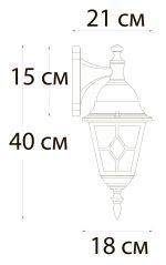 Уличный настенный светильник Arte Lamp MADRID A1542AL-1BN — изображение 2