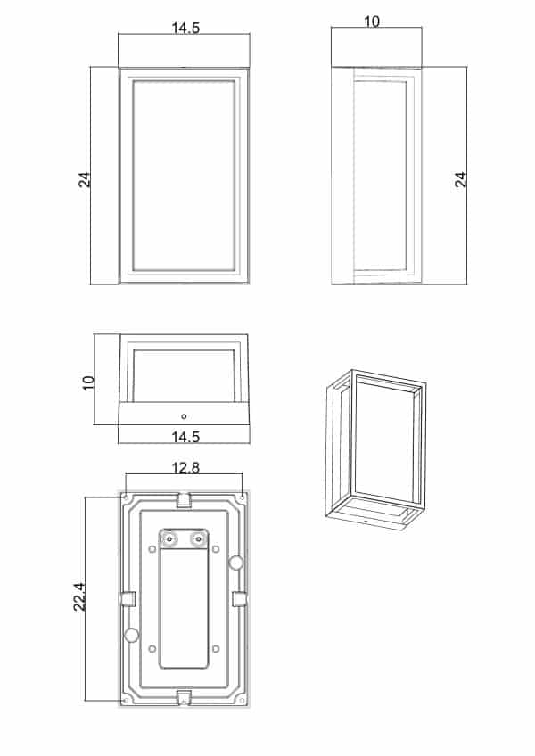 Уличный настенный светильник Arte lamp MENKAR A1332AL-1BK — изображение 3
