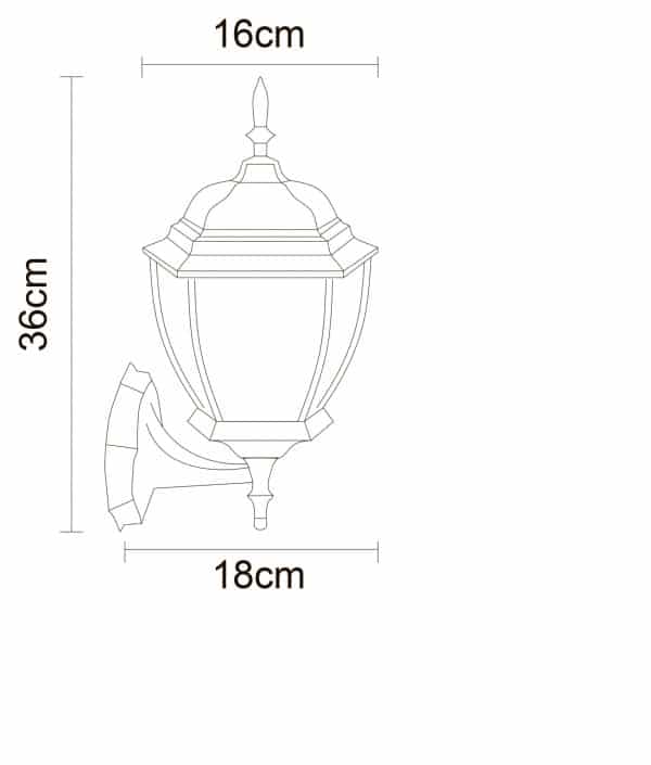 Уличный настенный светильник Arte Lamp PEGASUS A3151AL-1BN — изображение 5