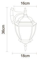 Уличный настенный светильник Arte Lamp PEGASUS A3152AL-1BN — изображение 5